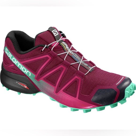 SALOMON Women's Speedcross 4 Size 6 Trail Running Hiking Shoes Sneakers Purple - Picture 1 of 15